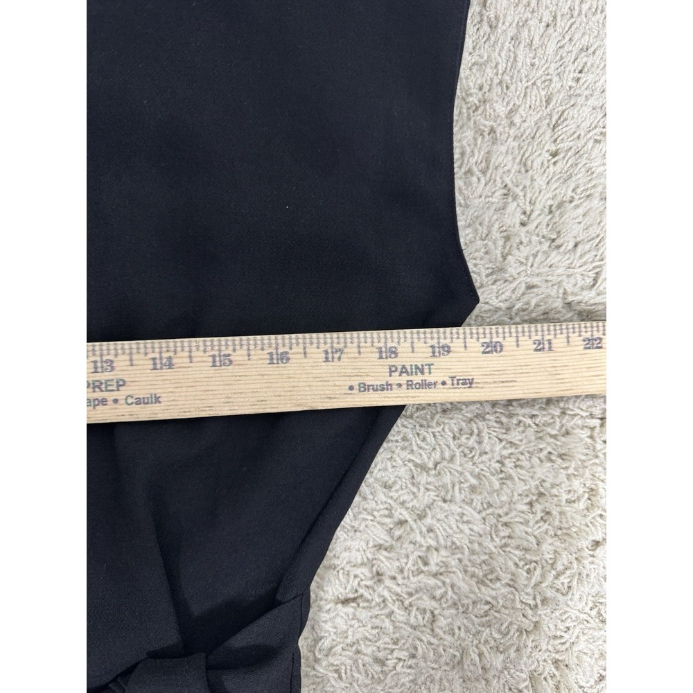 ETT:Twa Anthropologie Black Cap Sleeve Wide Leg Cropped Tie Waist Jumpsuit Sz S - Picture 8 of 10